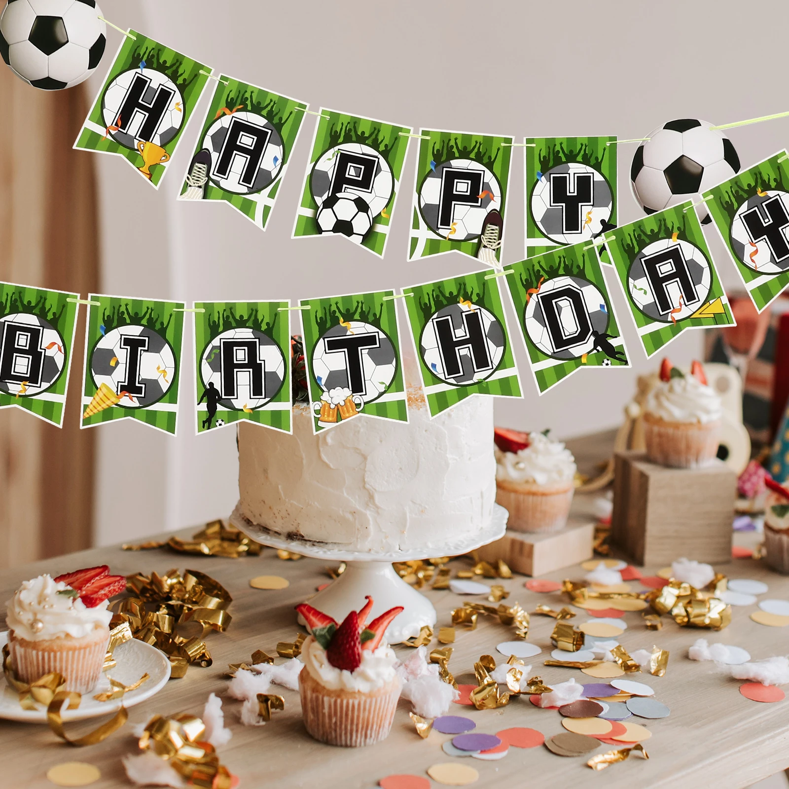 Football Banner Hanging Decorations Paper Soccer Party Supplies Birthday Themed Flags For Boys Girls Celebrations
Football Banner Hanging Decorations Paper Soccer Party Supplies Birthday Themed Flags For Boys Girls Celebrations