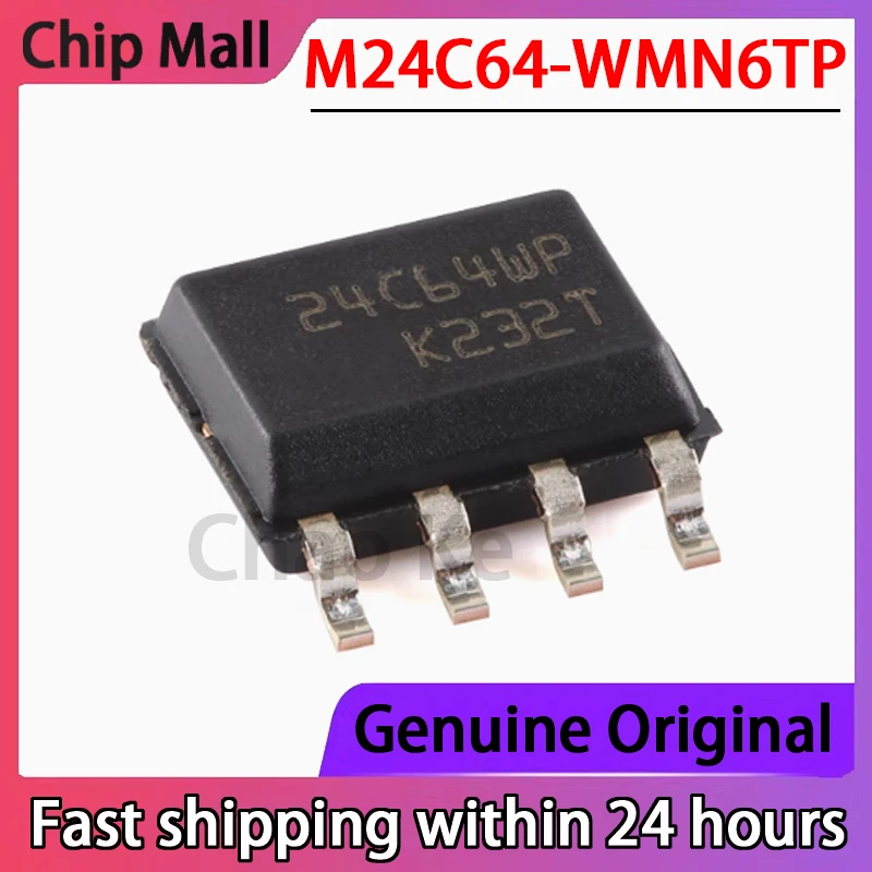 10PCS Original Genuine M24C64-WMN6TP Patch SOIC-8 64 Kbit Serial I2C Bus EEPROM
10PCS Original Genuine M24C64-WMN6TP Patch SOIC-8 64 Kbit Serial I2C Bus EEPROM
