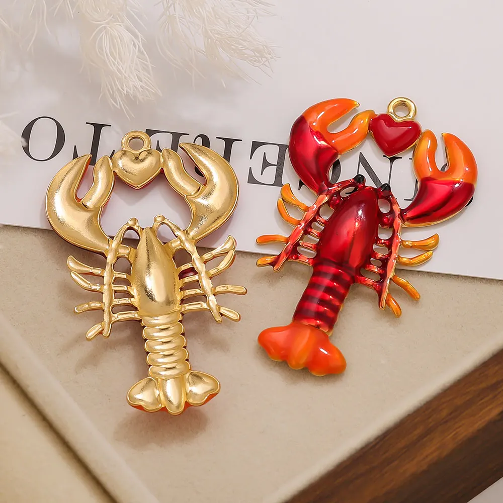 1PCS Enamel Lobster Stainless Steel Charms DIY Jewelry Pendant Accessories Women's Necklace Bracelet Crafting Finding Wholesale
1PCS Enamel Lobster Stainless Steel Charms DIY Jewelry Pendant Accessories Women's Necklace Bracelet Crafting Finding Wholesale