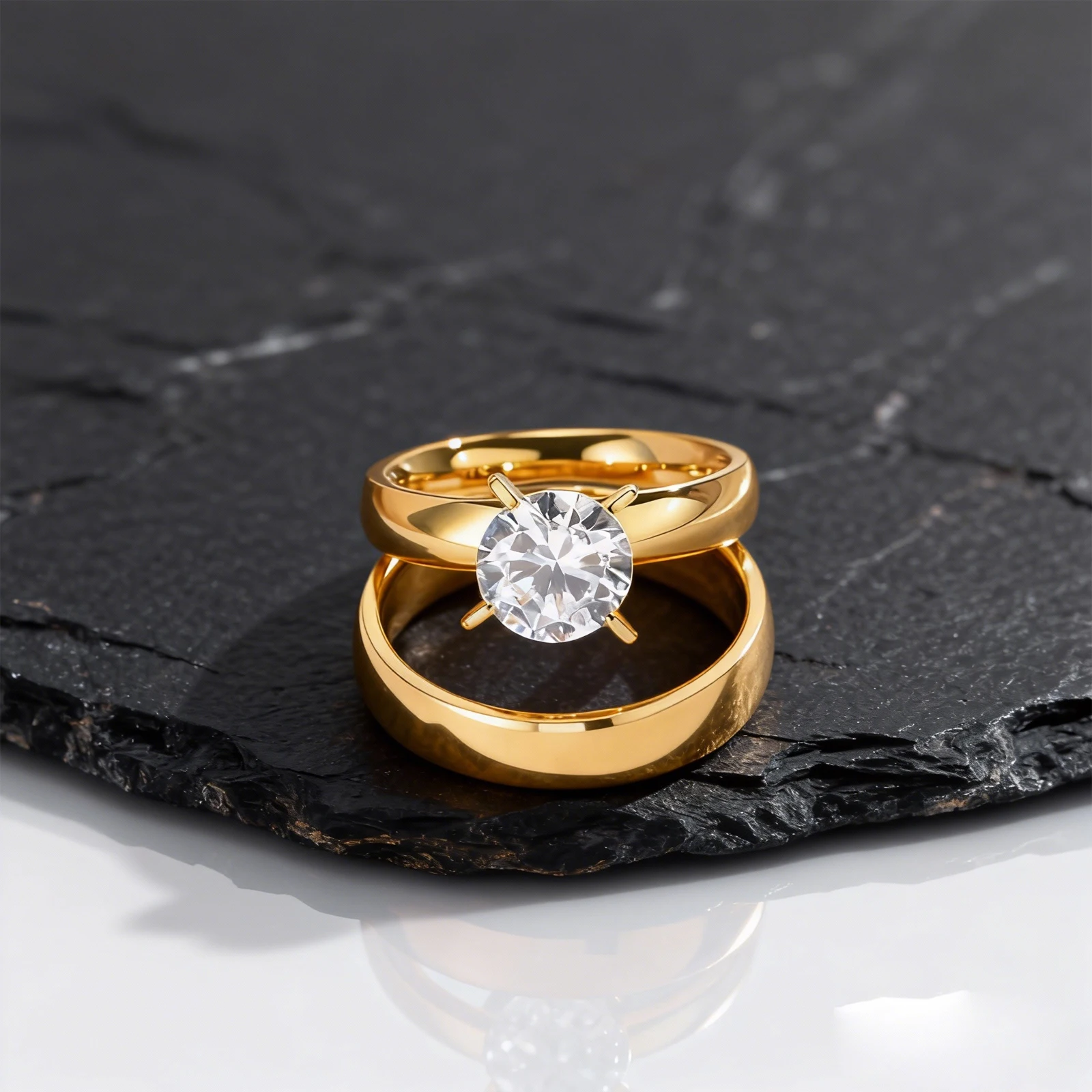 Personalized Gold Color Wedding Ring for Men Women,Stainless Steel Single Zircon Couple Ring,Personalized Engagement Ring Gift
Personalized Gold Color Wedding Ring for Men Women,Stainless Steel Single Zircon Couple Ring,Personalized Engagement Ring Gift