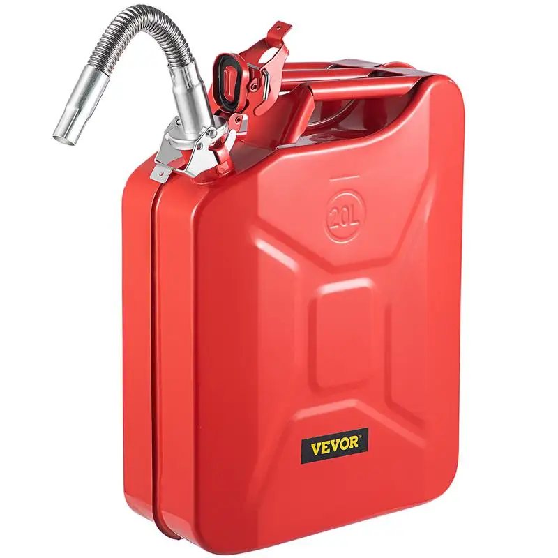 VEVOR Jerry Fuel Can, 5.3 Gallon / 20 L Portable Jerry Gas Can with Flexible Spout, Rustproof & Heat-resistant Steel Fuel Tank
VEVOR Jerry Fuel Can, 5.3 Gallon / 20 L Portable Jerry Gas Can with Flexible Spout, Rustproof & Heat-resistant Steel Fuel Tank
