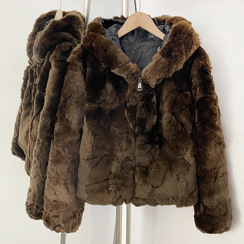 OFTBUY Women's Parka with Natural Fur Real Rex Rabbit Fur Short Coat Female Autumn Winter Outerwear V-Neck Rabbit Fur Jacket
OFTBUY Women's Parka with Natural Fur Real Rex Rabbit Fur Short Coat Female Autumn Winter Outerwear V-Neck Rabbit Fur Jacket