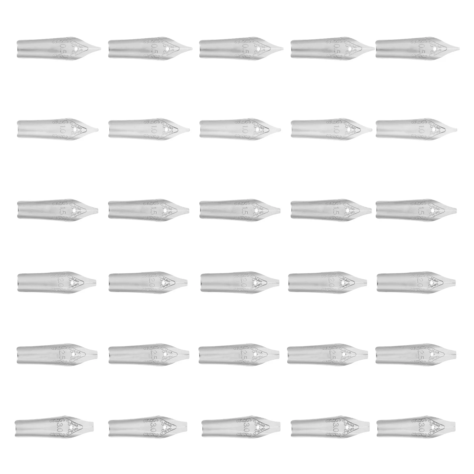 30 шт., набор наконечников, сменные наконечники для перьевой ручки, принадлежности для ручек для каллиграфии, универсальные совместимые разные размеры для надписей художников
30 шт., набор наконечников, сменные наконечники для перьевой ручки, принадлежности для ручек для каллиграфии, универсальные совместимые разные размеры для надписей художников