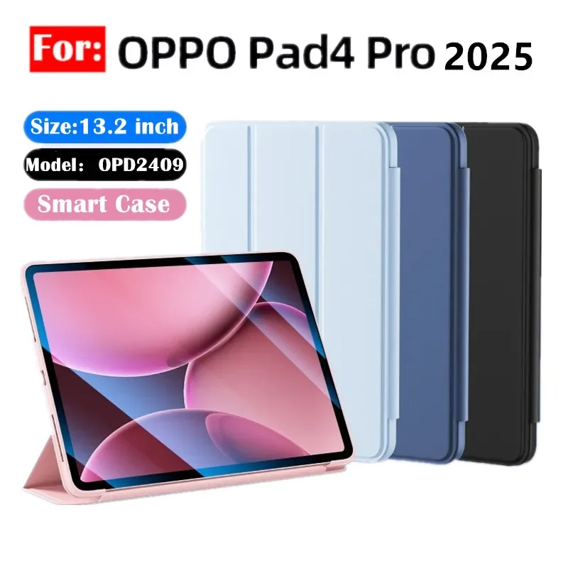NEW Smart Case for OPPO Pad 4 Pro 13.2inch 2025 OPD2409 PU Folding Stand Soft Official Liquid Silicone Back Tablet Protect Cover
NEW Smart Case for OPPO Pad 4 Pro 13.2inch 2025 OPD2409 PU Folding Stand Soft Official Liquid Silicone Back Tablet Protect Cover