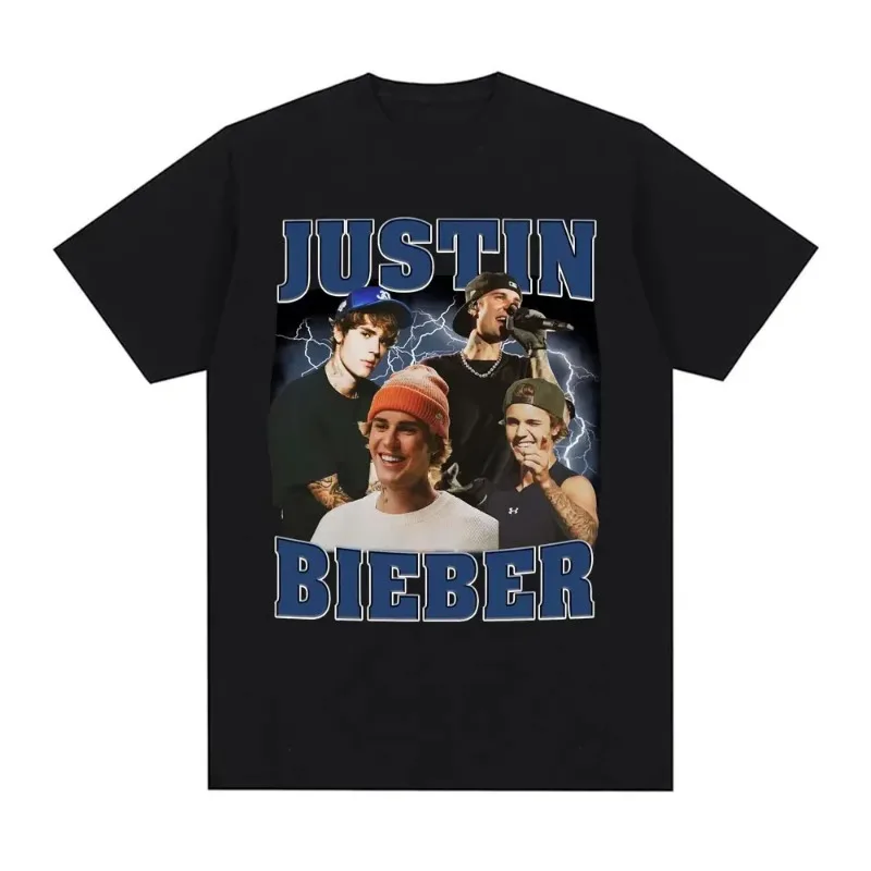 Rap Singer Justin Bieber 2025 Tour Pattern T-shirt for Men and Women Harajuku Fashion Pop Music Casual Short Sleeved T-shirt
Rap Singer Justin Bieber 2025 Tour Pattern T-shirt for Men and Women Harajuku Fashion Pop Music Casual Short Sleeved T-shirt