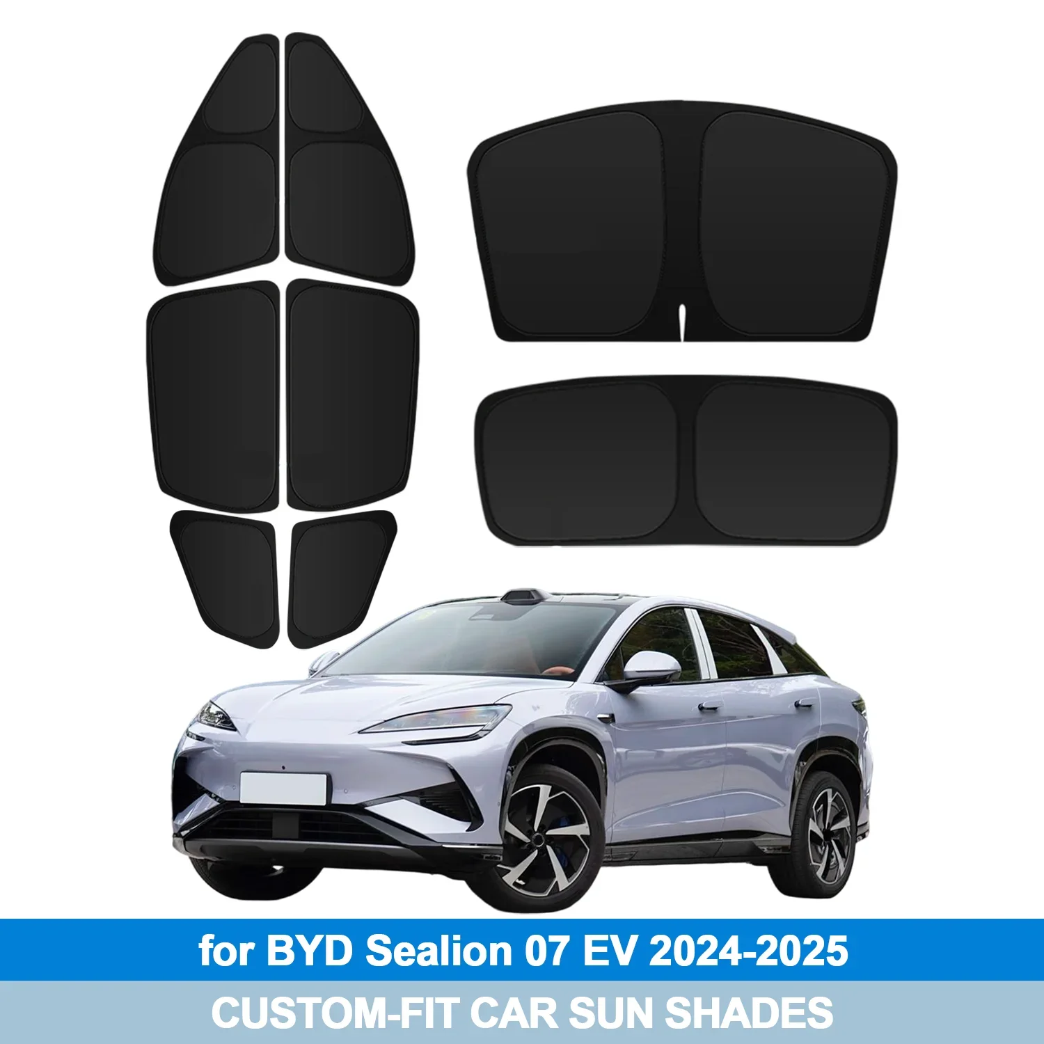 For BYD Sealion 07 EV 2024-2025 Windshield Sun Shade Side Window Shades Cover Sun Visor Shield Privacy Protection
For BYD Sealion 07 EV 2024-2025 Windshield Sun Shade Side Window Shades Cover Sun Visor Shield Privacy Protection