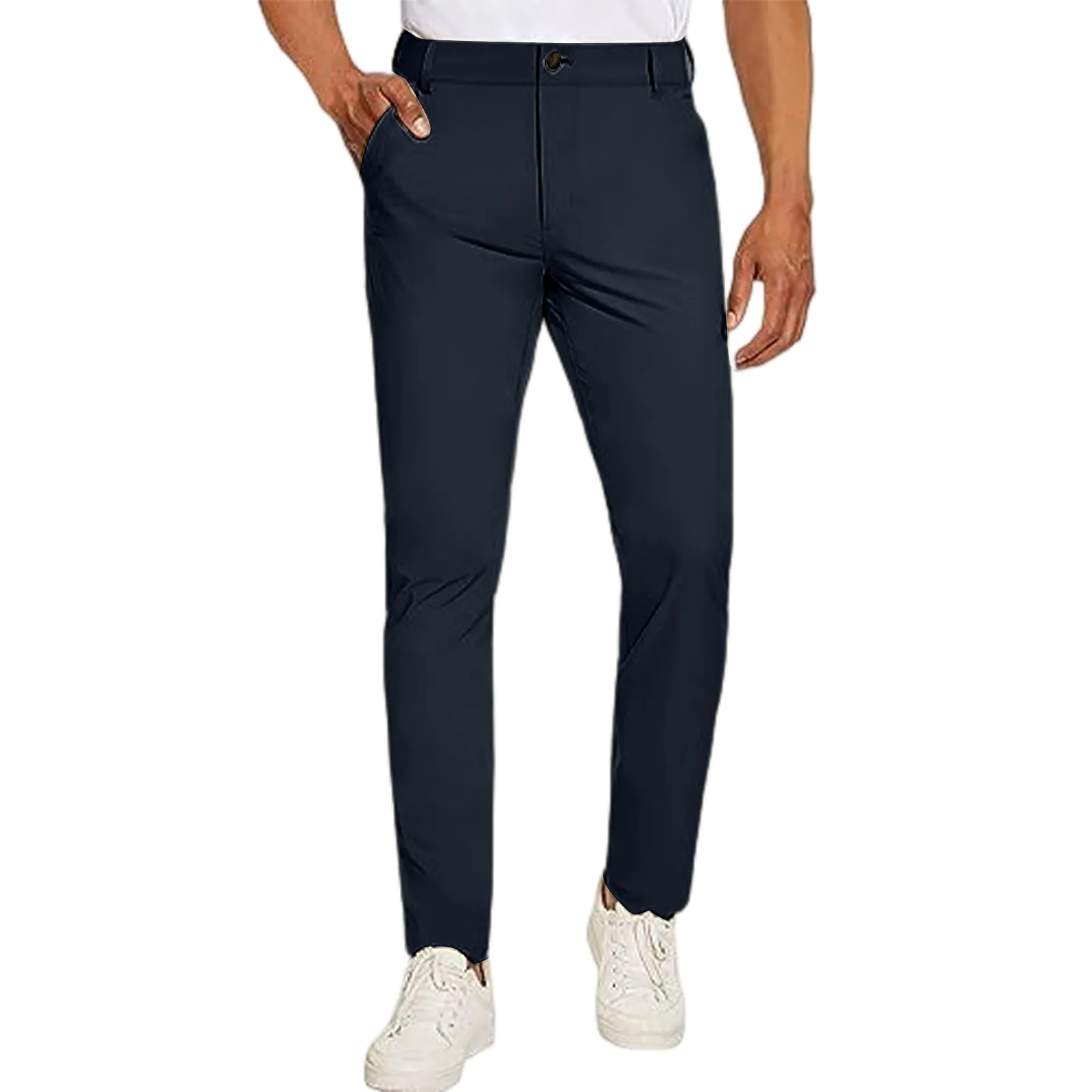 Men's Slim Fitting Pants Elastic Waist Soft Comfy Outdoor Hiking Pants Simple Solid Color Lightweight Business Casual Golf Pants
Men's Slim Fitting Pants Elastic Waist Soft Comfy Outdoor Hiking Pants Simple Solid Color Lightweight Business Casual Golf Pants