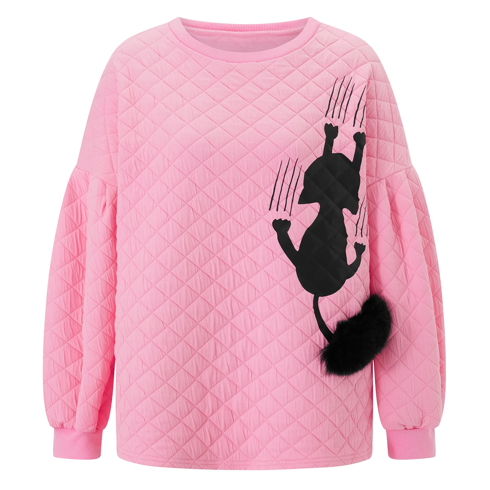 Womens Casual Quilted Sweatshirt Sequin Ghost Crew Neck Long Sleeve Pullover Tops
Womens Casual Quilted Sweatshirt Sequin Ghost Crew Neck Long Sleeve Pullover Tops