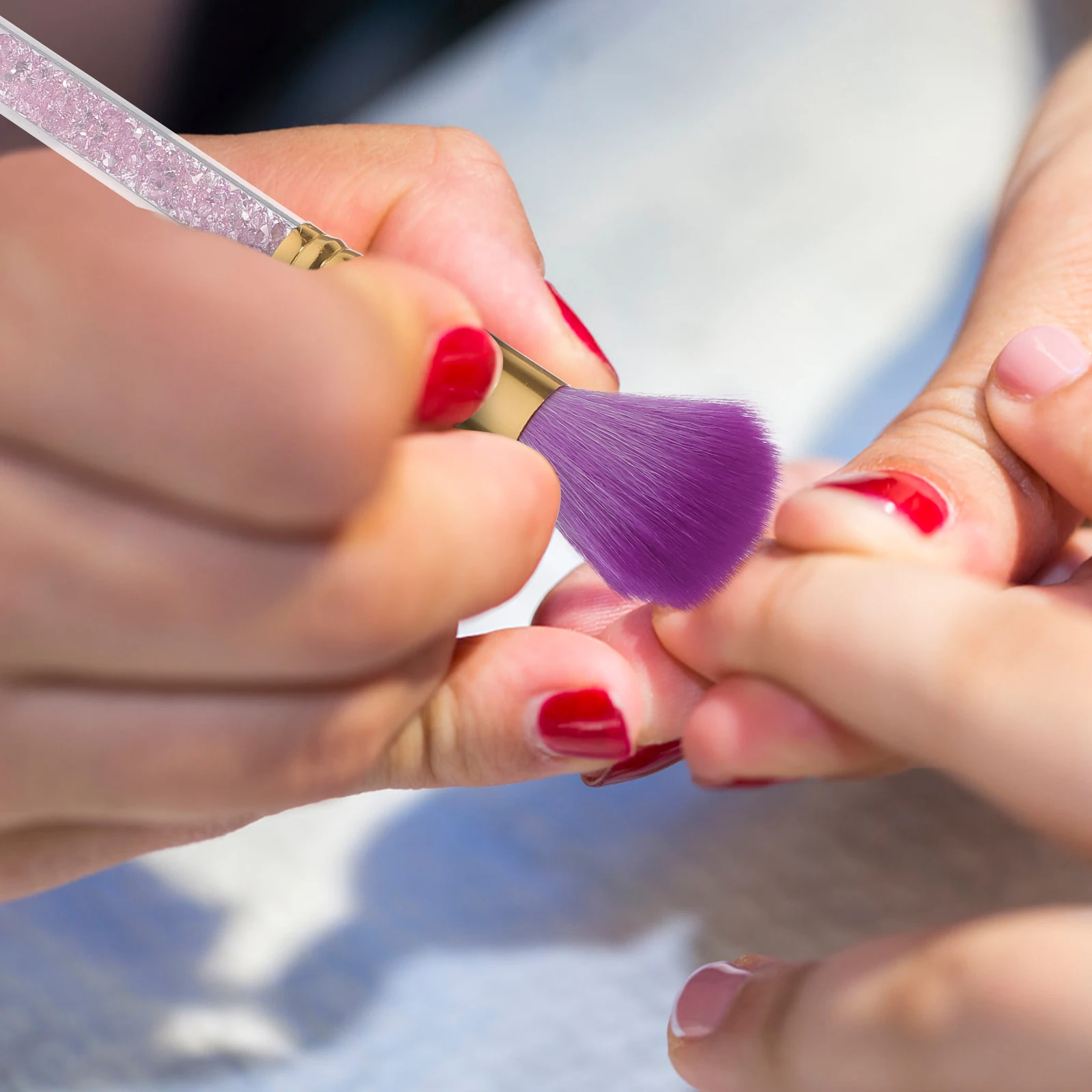 1pc Double Ended Nail Art Dust Remover Brush Acrylic Rhinestone Powder Brush For Makeup Manicure Tools Purple
1pc Double Ended Nail Art Dust Remover Brush Acrylic Rhinestone Powder Brush For Makeup Manicure Tools Purple