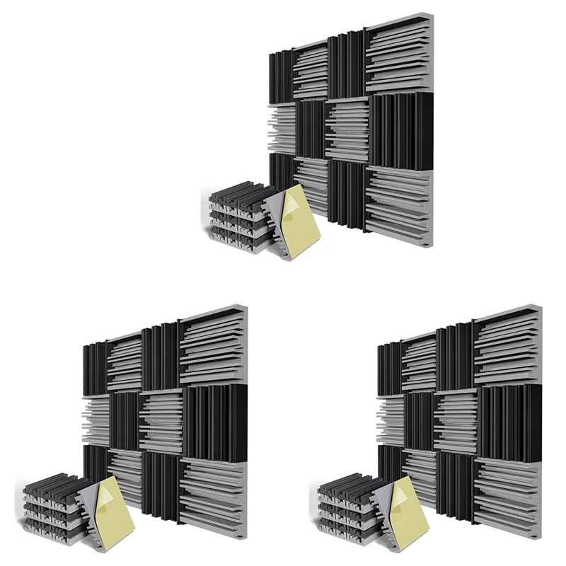 36 Pack Self-Adhesive Sound Proof Foam Panels,12 X 12 X 2 Inches Acoustic Foam,For Wall,Home,Studio
36 Pack Self-Adhesive Sound Proof Foam Panels,12 X 12 X 2 Inches Acoustic Foam,For Wall,Home,Studio