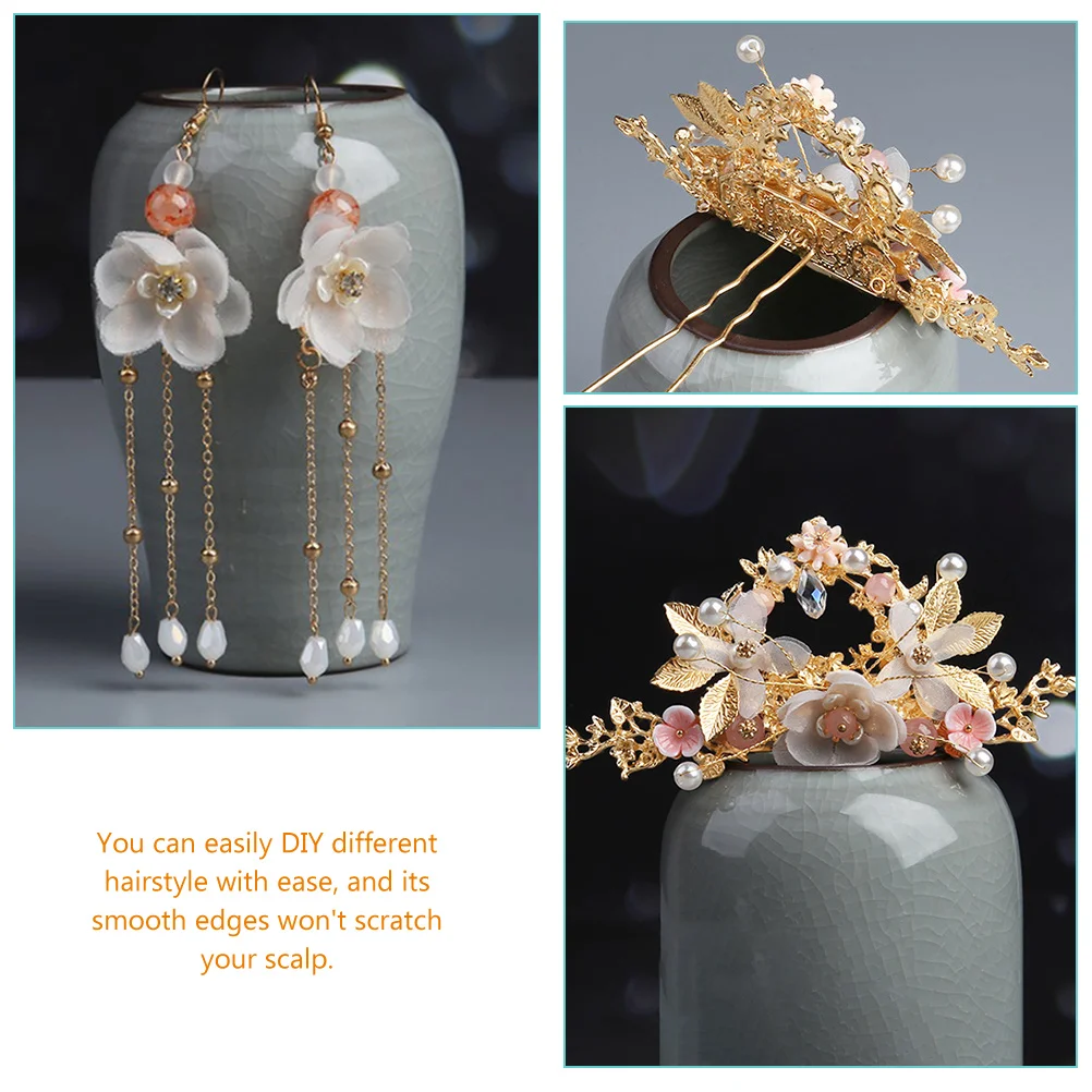 3pcs Buns Flower Chinese Style Accessories Vintage Bun Pins Long Tassel Sticks Elegant Chopsticks Dangle Pins Chinese
3pcs Buns Flower Chinese Style Accessories Vintage Bun Pins Long Tassel Sticks Elegant Chopsticks Dangle Pins Chinese