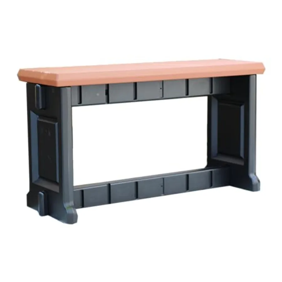 Outdoor bench with redwood top and black sides durable click-and-lock assembly stylish USA-made seating
Outdoor bench with redwood top and black sides durable click-and-lock assembly stylish USA-made seating