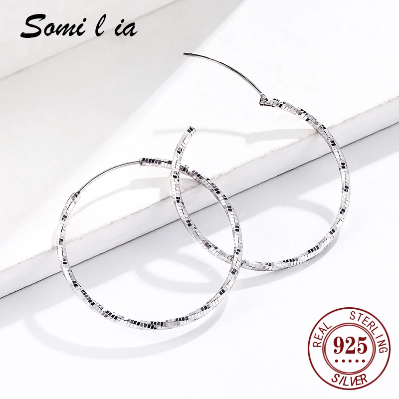 SOMILIA New Collection 100% 925 Sterling Silver Color Luminous Clear CZ Circle Hoop Earrings for Women Fashion Jewelry -1
SOMILIA New Collection 100% 925 Sterling Silver Color Luminous Clear CZ Circle Hoop Earrings for Women Fashion Jewelry -1