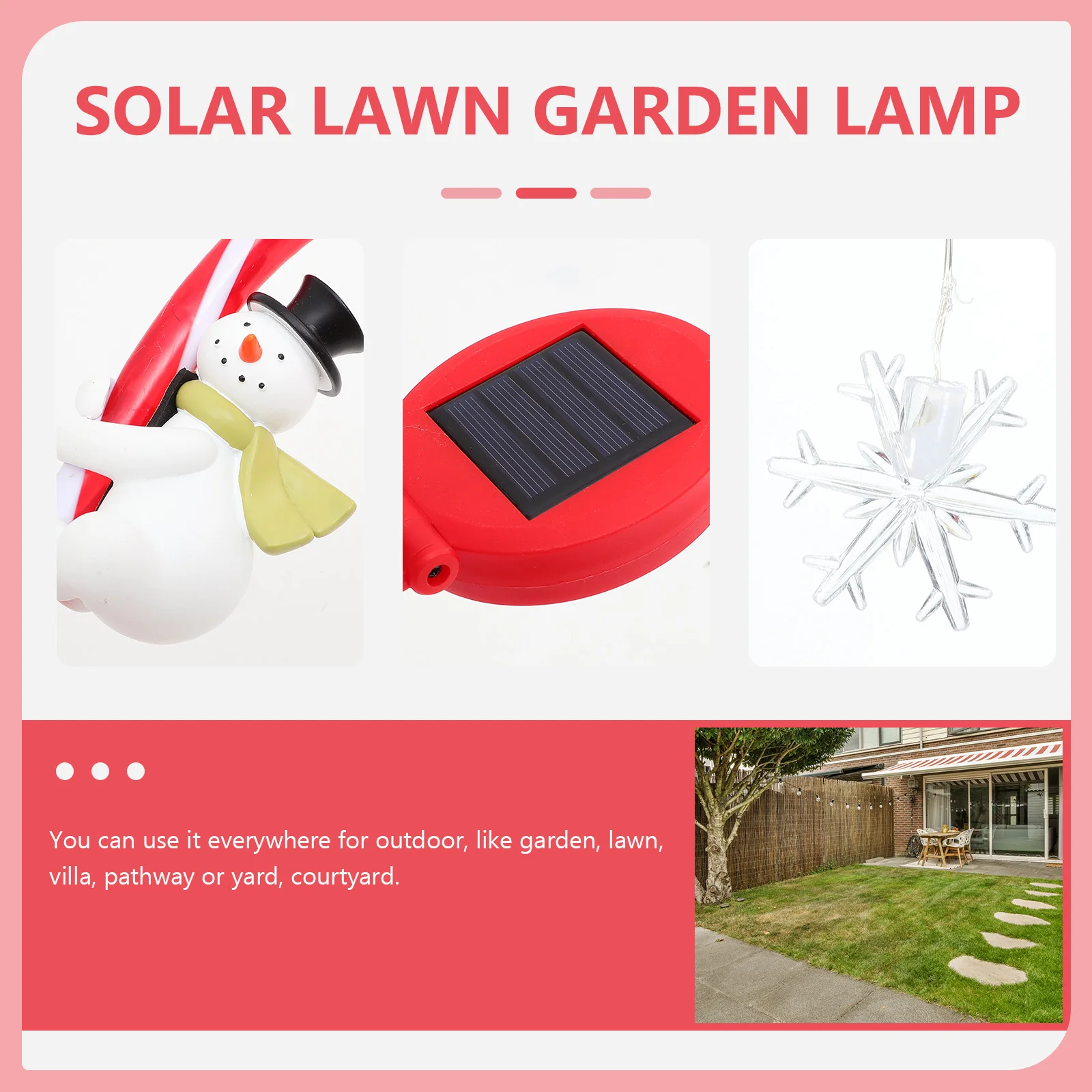 Snowman Crutch Light Outdoor Solar Garden Stakes Powered Decor Lamp Ornament Lawn Lights
Snowman Crutch Light Outdoor Solar Garden Stakes Powered Decor Lamp Ornament Lawn Lights