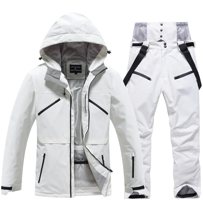 NEW Pure White Women Snowboard Suit Overalls Winter Men Outdoor Warm Costumes Waterproof Windproof Skiwear Skiing Jacket Female
NEW Pure White Women Snowboard Suit Overalls Winter Men Outdoor Warm Costumes Waterproof Windproof Skiwear Skiing Jacket Female