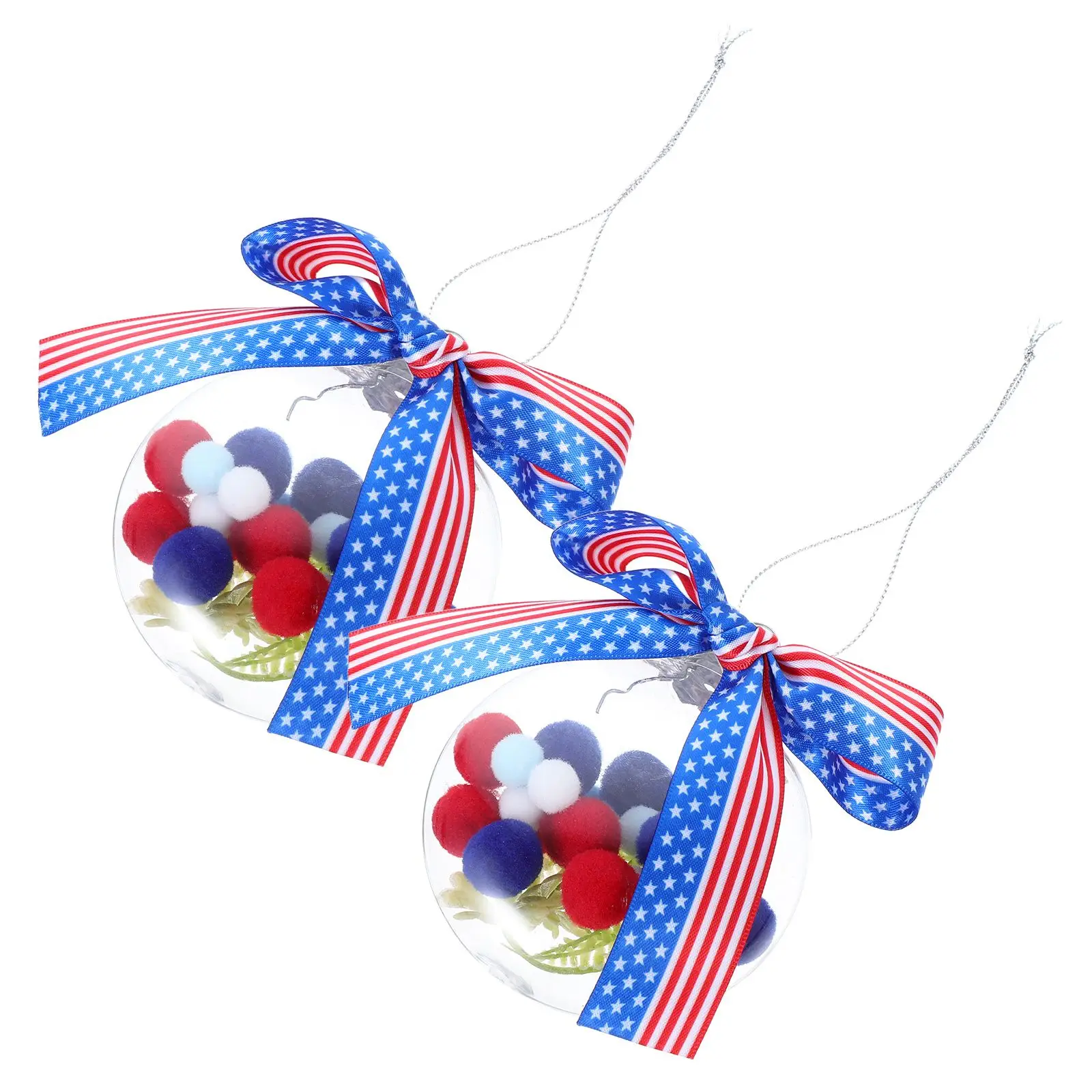 2Pcs Independence Day Plastic Balls PET Decorations Outdoor Hanging Festive Ornaments USA Patriotic Garden Balcony
2Pcs Independence Day Plastic Balls PET Decorations Outdoor Hanging Festive Ornaments USA Patriotic Garden Balcony