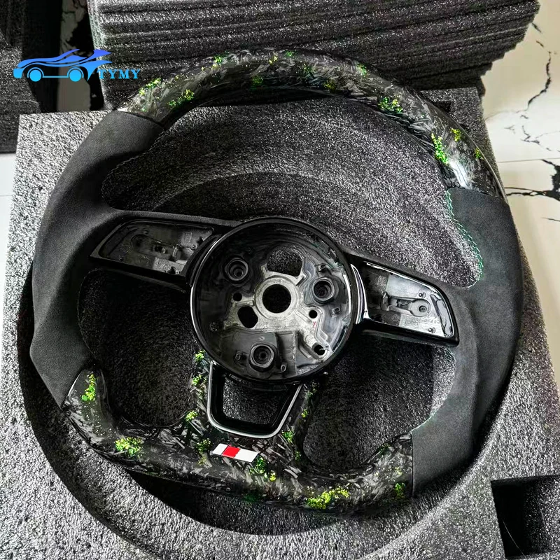 For Audi RS3 RS4 RS5 A3 A4 A5 S3 S4 S5 2017-2020 Alcantara Green Forged Carbon Fiber Flat-Bottom Sport Steering Wheel
For Audi RS3 RS4 RS5 A3 A4 A5 S3 S4 S5 2017-2020 Alcantara Green Forged Carbon Fiber Flat-Bottom Sport Steering Wheel