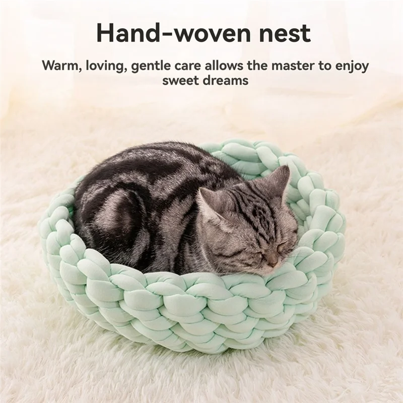 SYW-Thick Yarn Pet Bed For Cats And Dogs, DIY Cotton-Filled, Removable & Washable For All Seasons
SYW-Thick Yarn Pet Bed For Cats And Dogs, DIY Cotton-Filled, Removable & Washable For All Seasons