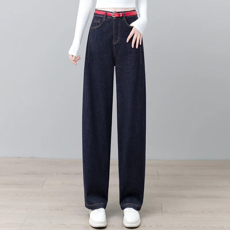 Элегантные узкие широкие джинсы для женщин, осенние новые утягивающие брюки Scimitar с высокой талией, свободные драпированные прямые брюки
Элегантные узкие широкие джинсы для женщин, осенние новые утягивающие брюки Scimitar с высокой талией, свободные драпированные прямые брюки