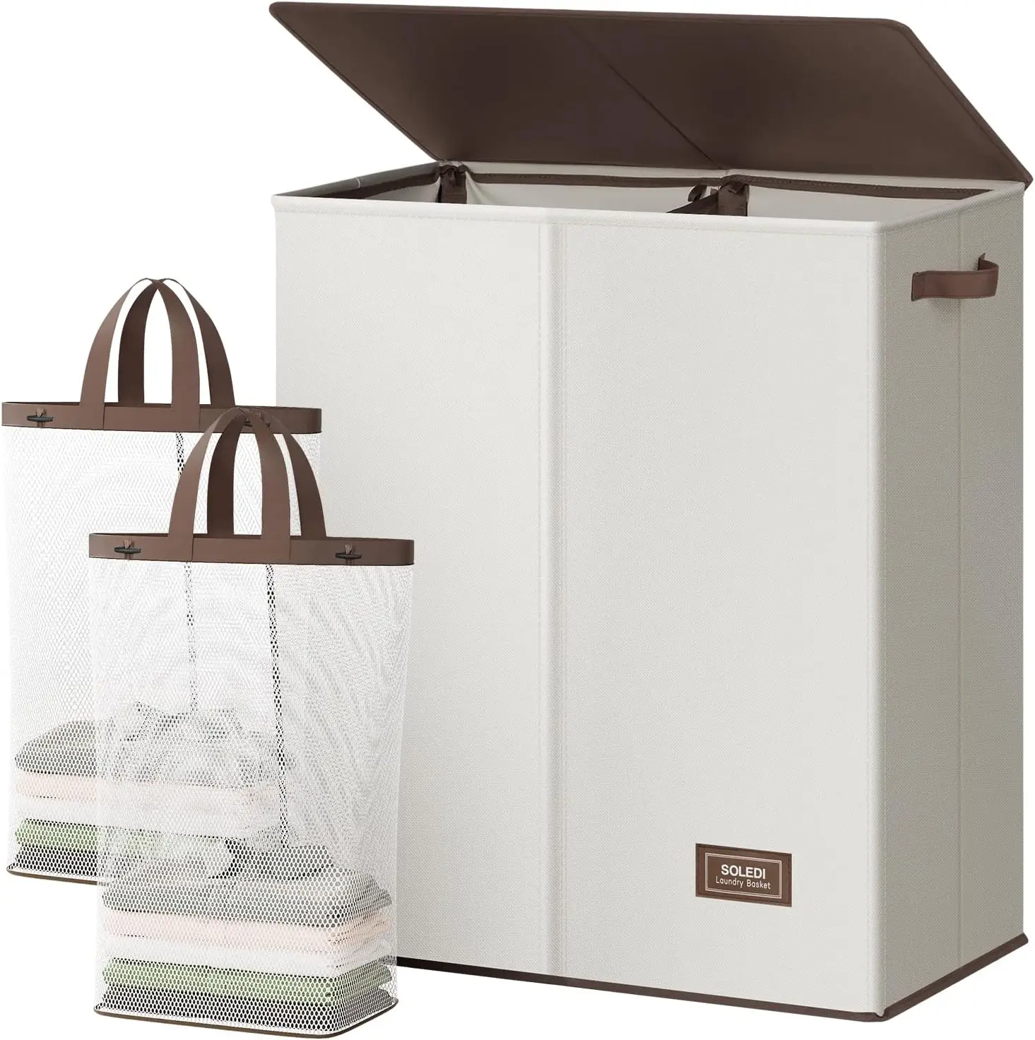 Luxury Double Laundry Hamper with Lid and Removable Bags, Large Hamper for Laundry, Laundry Basket 2
Luxury Double Laundry Hamper with Lid and Removable Bags, Large Hamper for Laundry, Laundry Basket 2