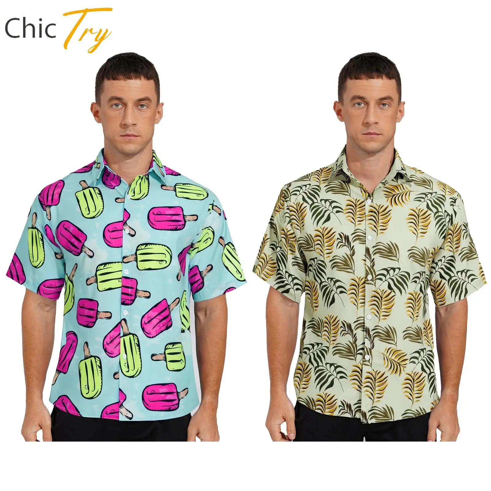 Mens Breathable Hawaii Aloha Shirt 3D Print Summer Shirts Short Sleeves Buttons Casual Retro Fashion Shirts for Adult Man Size 
Mens Breathable Hawaii Aloha Shirt 3D Print Summer Shirts Short Sleeves Buttons Casual Retro Fashion Shirts for Adult Man Size