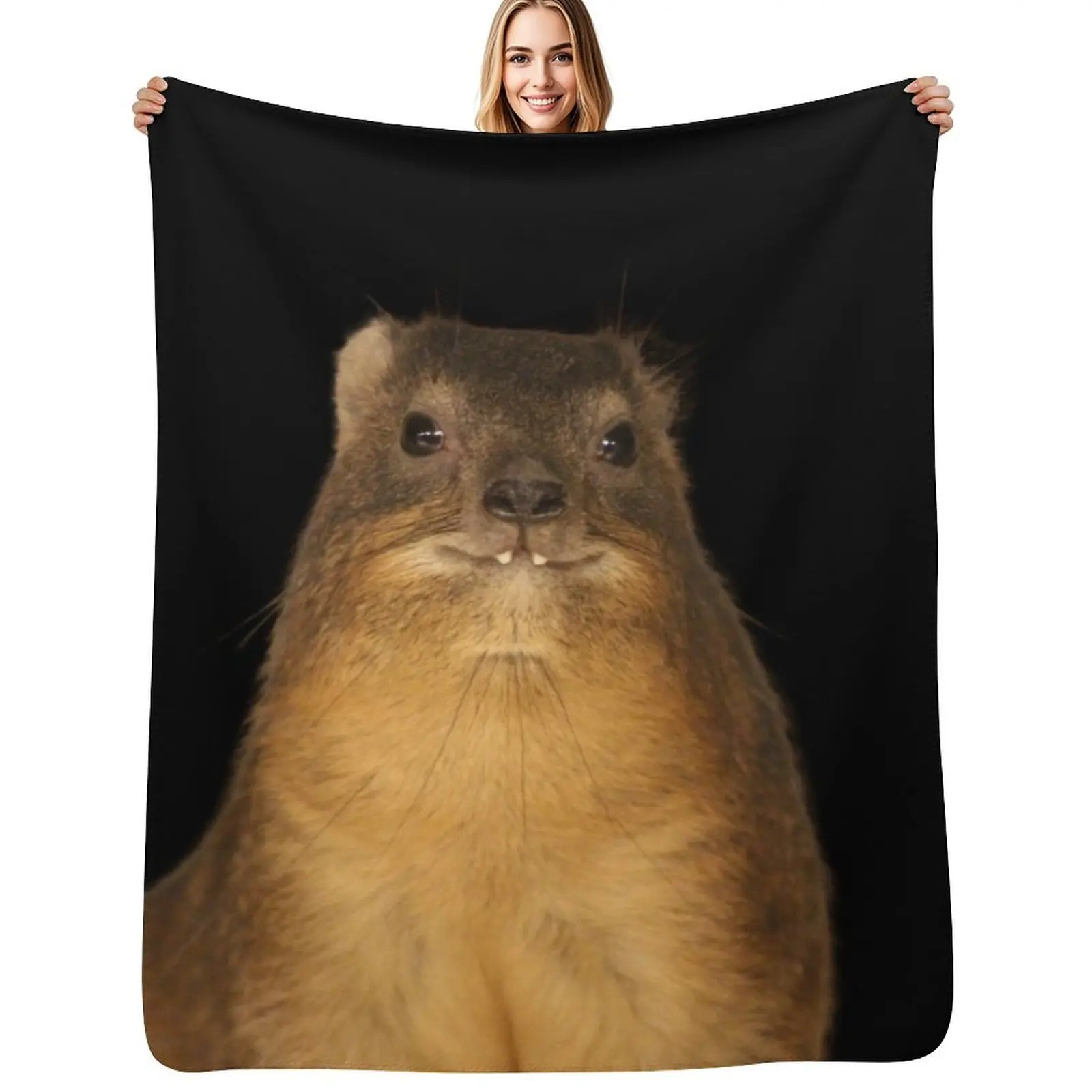 Rock Hyrax Photo - Dassie Cute Vampire Potato Throw Blanket Portable Lightweight Blanket for Travel Camping
Rock Hyrax Photo - Dassie Cute Vampire Potato Throw Blanket Portable Lightweight Blanket for Travel Camping