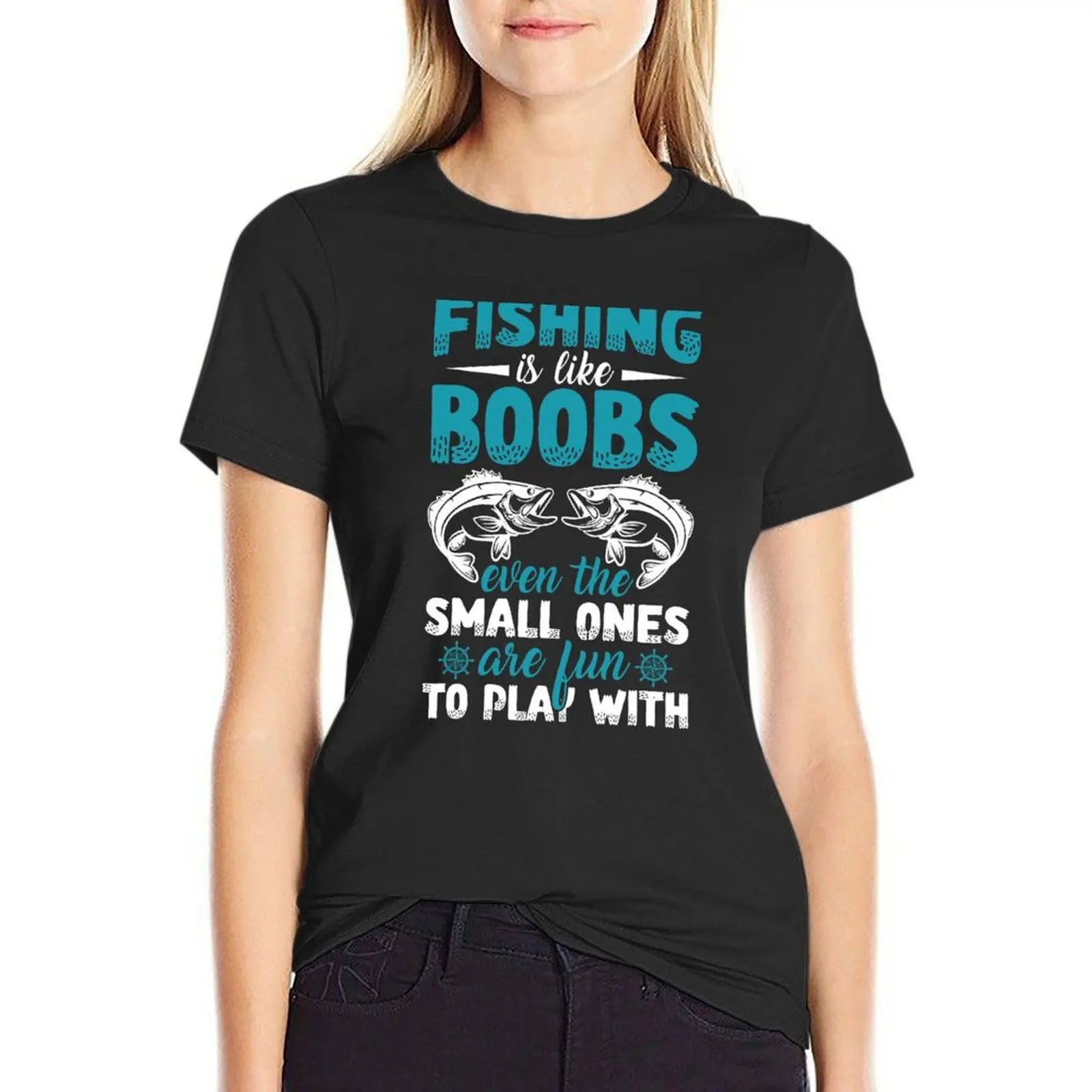 Fishing Is Like Boobs Even The Small Ones Are Fun To Play With T-Shirt animal prinfor cat shirts for Women
Fishing Is Like Boobs Even The Small Ones Are Fun To Play With T-Shirt animal prinfor cat shirts for Women