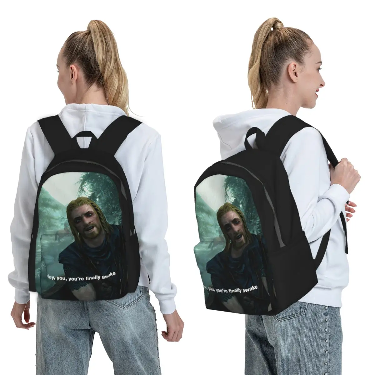 Hey You You'Re Finally Awake Skyrim Backpack Boys Girls BookBag Kids School Bag Computer Shoulder Bags for Men Women
Hey You You'Re Finally Awake Skyrim Backpack Boys Girls BookBag Kids School Bag Computer Shoulder Bags for Men Women