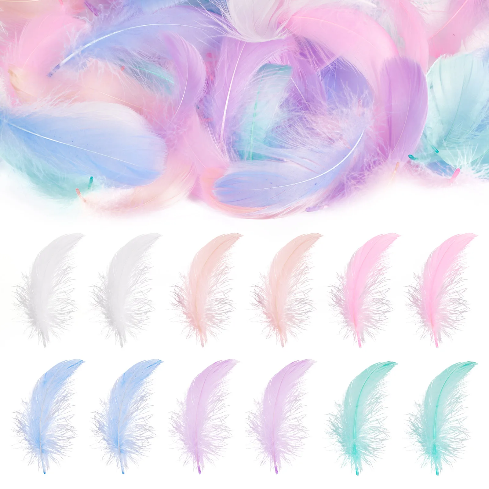 100pcs Feather Macaroon color Randomly Mixed Color for Earrings Making Party Gift Packing Crafts Accessories 5~13x30~40x0.1~0.4m
100pcs Feather Macaroon color Randomly Mixed Color for Earrings Making Party Gift Packing Crafts Accessories 5~13x30~40x0.1~0.4m