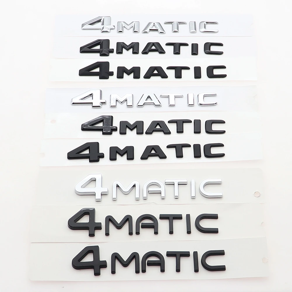 1PC 3D ABS 4MATIC Car Letter Logo Sticker Tail Decoration Badge Auto Rear Trunk Emblem Decal Accessories BC
1PC 3D ABS 4MATIC Car Letter Logo Sticker Tail Decoration Badge Auto Rear Trunk Emblem Decal Accessories BC