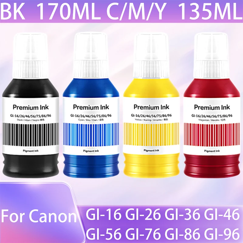 GI-16 GI-26 GI-36 GI-46 GI-56 GI-76 GI-86 GI-96 Запасные чернила, совместимые для принтера Canon MAXIFY GX3040 GX5040 GX5540 GX6040 7040 
GI-16 GI-26 GI-36 GI-46 GI-56 GI-76 GI-86 GI-96 Запасные чернила, совместимые для принтера Canon MAXIFY GX3040 GX5040 GX5540 GX6040 7040