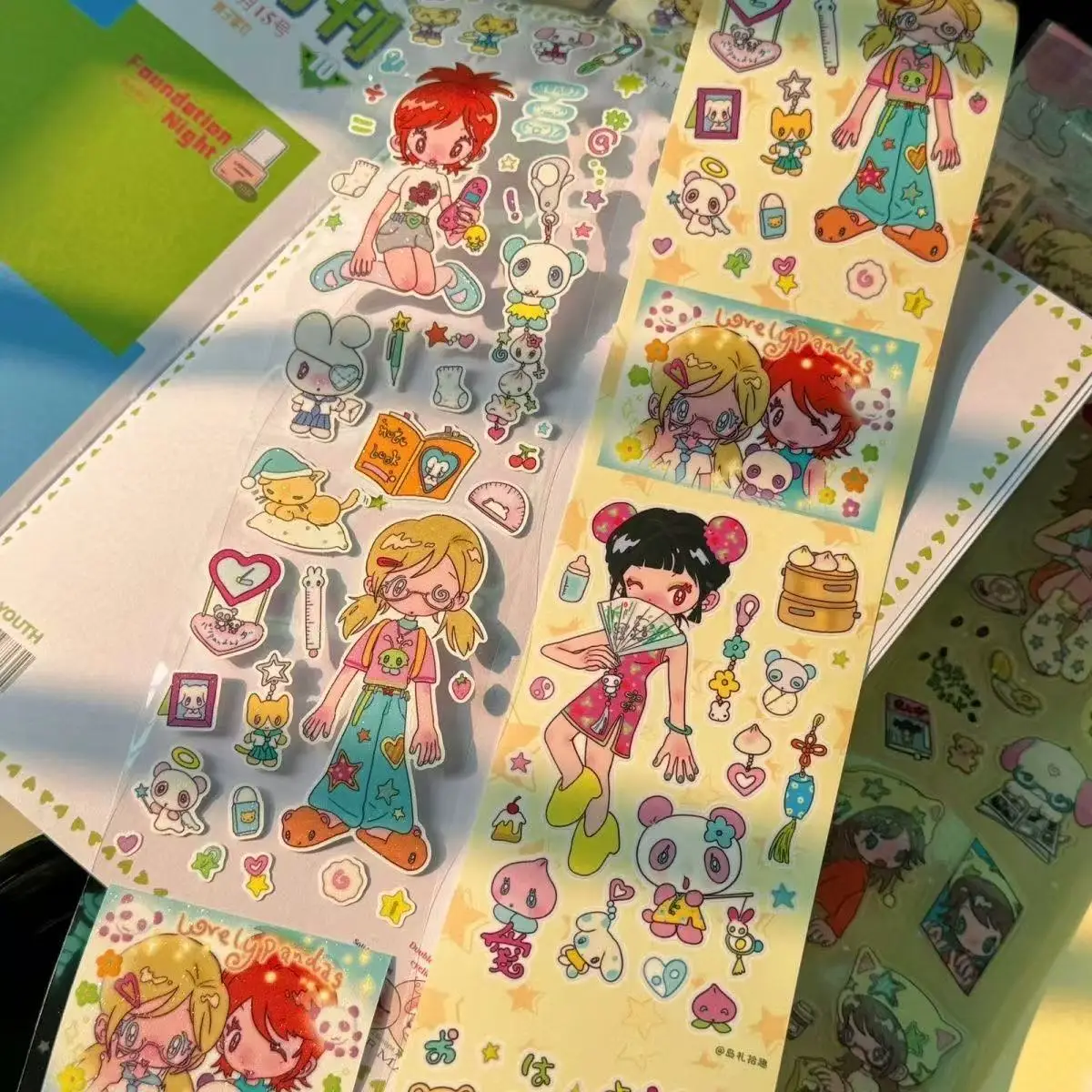 35cm/42cm Cute Original Sticker Japanese Character Packaging Rainy Day Bookstore Panda Girl Y2k Account Sticker Cutting Film
35cm/42cm Cute Original Sticker Japanese Character Packaging Rainy Day Bookstore Panda Girl Y2k Account Sticker Cutting Film