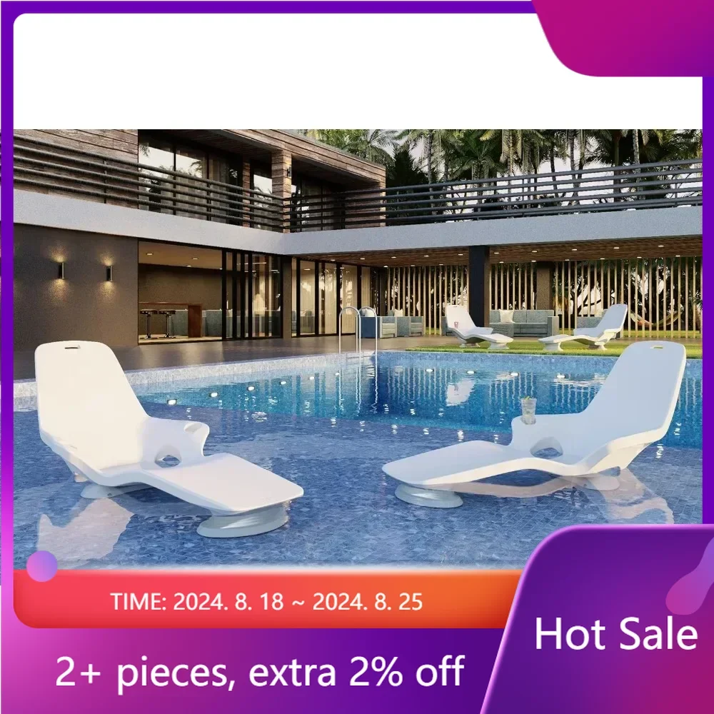 Lounge Chairs for Sun Shelf Set of Two,Pool Chairs and Lounger with Custom Designed Risers That Support up to 17" of Water Depth
Lounge Chairs for Sun Shelf Set of Two,Pool Chairs and Lounger with Custom Designed Risers That Support up to 17" of Water Depth