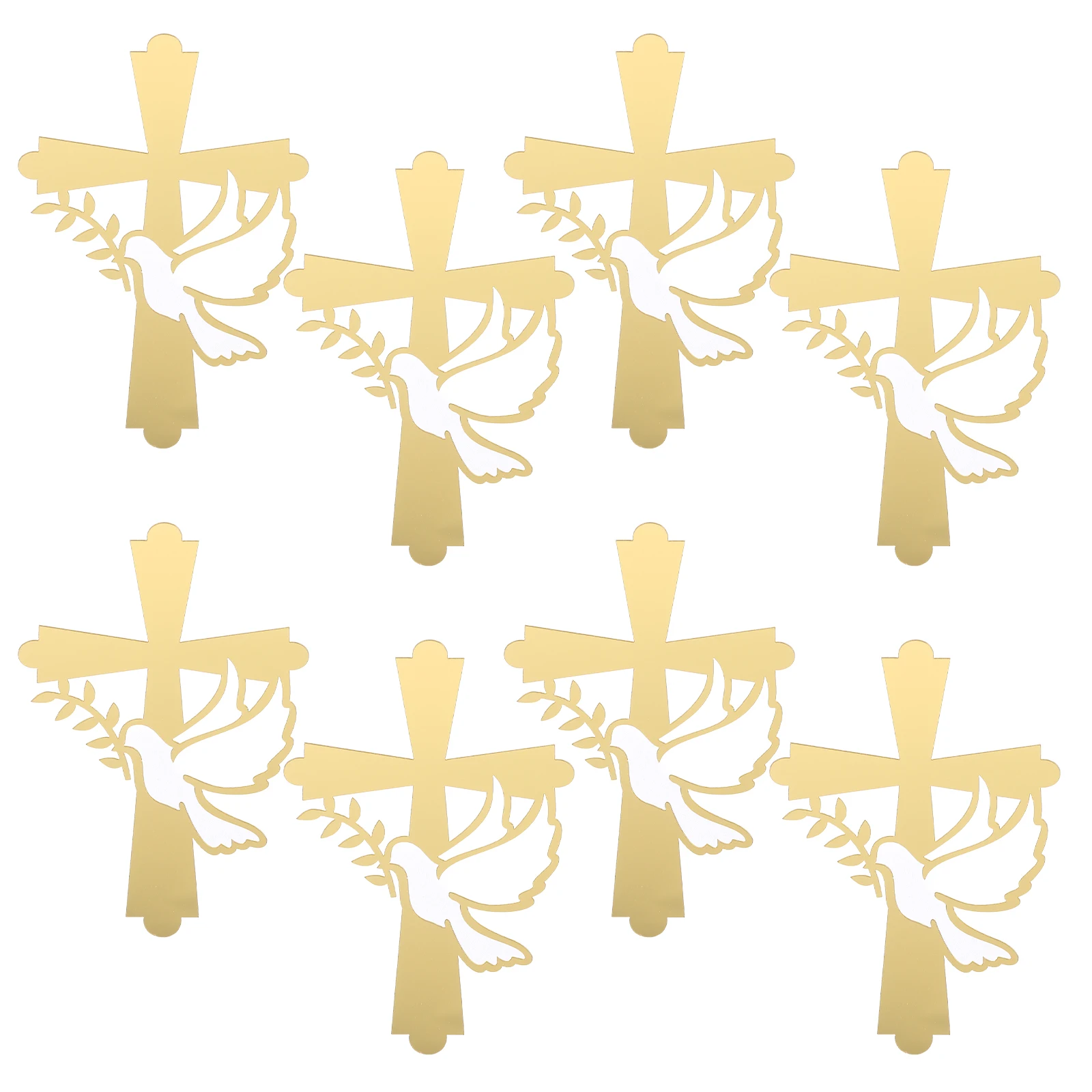 8 Pcs Peace Dove Cross Cake Toppers Acrylic Decorations Wedding Baby Baptism Party Dessert Inserts Cake Decorating Kits
8 Pcs Peace Dove Cross Cake Toppers Acrylic Decorations Wedding Baby Baptism Party Dessert Inserts Cake Decorating Kits