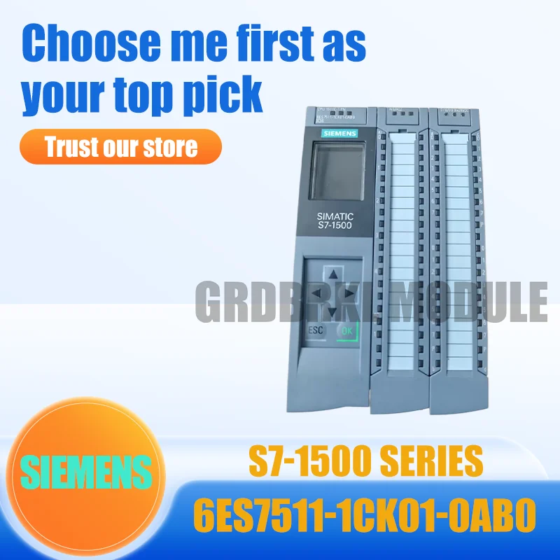 New Original SIEMENS 6ES7511-1CK01-0AB0 SIMATIC S7-1500 CPU 1511C-1 PN Integrated PLC Controller
New Original SIEMENS 6ES7511-1CK01-0AB0 SIMATIC S7-1500 CPU 1511C-1 PN Integrated PLC Controller
