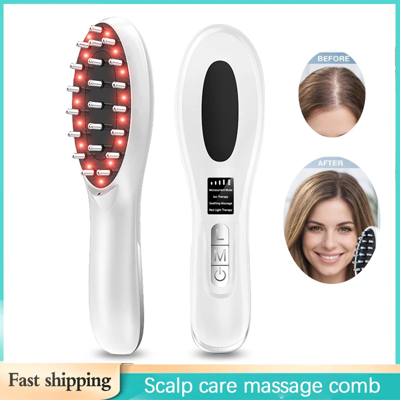 F6 Multifunctional Electric Scalp Massager Comb EMS Microcurrent Red Light Therapy Hair Care Liquid Applicator
F6 Multifunctional Electric Scalp Massager Comb EMS Microcurrent Red Light Therapy Hair Care Liquid Applicator