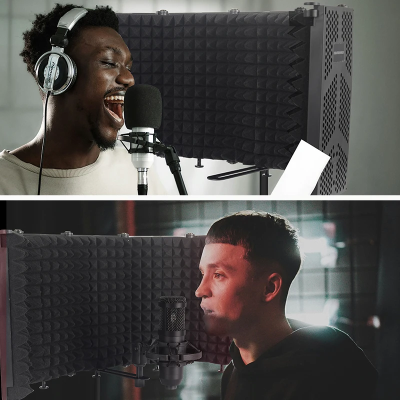 5 Panel Reflection Filters Professional Studio Recording Microphone Isolation Shield Suitable For Any Condenser Mic
5 Panel Reflection Filters Professional Studio Recording Microphone Isolation Shield Suitable For Any Condenser Mic
