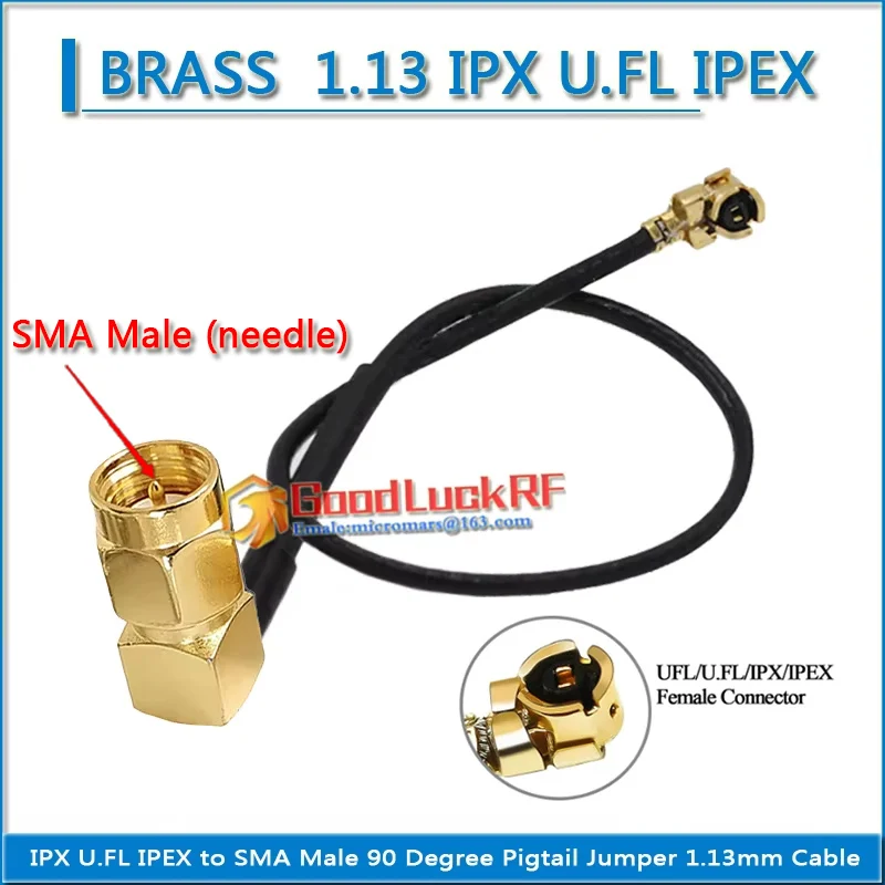 1,13 IPX U.FL IPEX к SMA Мужской прямоугольный разъем 90 градусов РЧ-коаксиальный перемычка с косичкой Удлинительный кабель 1,13 мм
1,13 IPX U.FL IPEX к SMA Мужской прямоугольный разъем 90 градусов РЧ-коаксиальный перемычка с косичкой Удлинительный кабель 1,13 мм