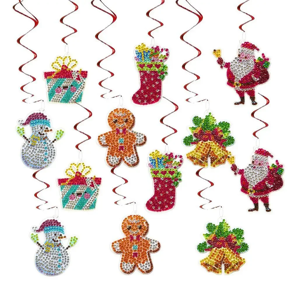 Christmas Diamond Art Hanging Pendant Drop Ornaments Kits Christmas Tree Decorations For Home Decor Festive Party Supplies
Christmas Diamond Art Hanging Pendant Drop Ornaments Kits Christmas Tree Decorations For Home Decor Festive Party Supplies