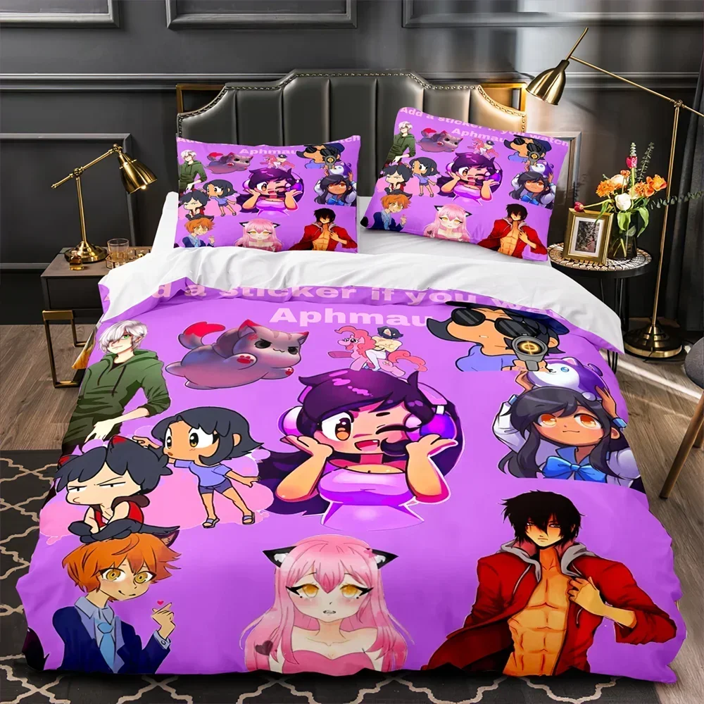 Luxury New 3D Print APHMAU Bedding Set Single Twin Full Queen King Size Kawaii Aphmau Bed Set Aldult Kid Bedroom 035
Luxury New 3D Print APHMAU Bedding Set Single Twin Full Queen King Size Kawaii Aphmau Bed Set Aldult Kid Bedroom 035