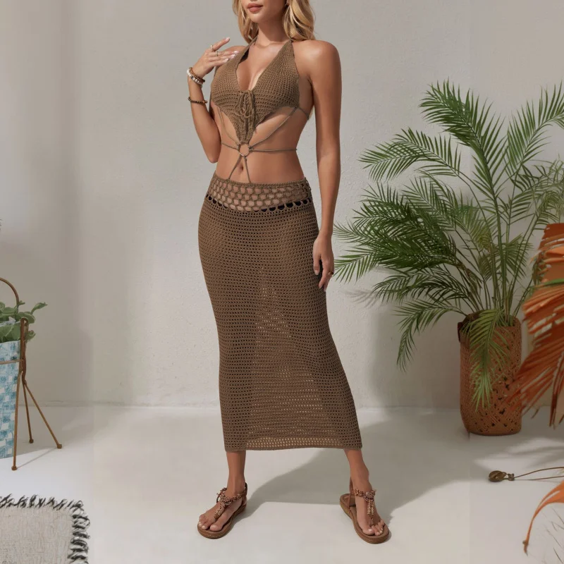 2025New European and American Style Knitted Mesh Hollow Out Waist-Exposing Cover-Up Vacation Beach Dress
2025New European and American Style Knitted Mesh Hollow Out Waist-Exposing Cover-Up Vacation Beach Dress