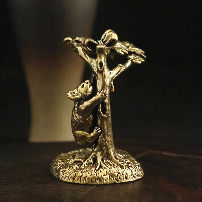 New Creative Brass Koala Climbing Tree Original Design Animal Office Desk Decoration Ornament
New Creative Brass Koala Climbing Tree Original Design Animal Office Desk Decoration Ornament