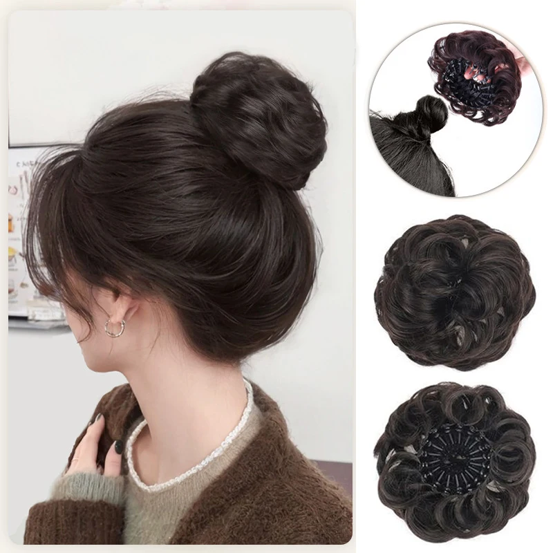 New Style Synthetic Curly Hair Bun Chignon Expandable Bird Nest Magic Hair Clip Hair Bun For Women
New Style Synthetic Curly Hair Bun Chignon Expandable Bird Nest Magic Hair Clip Hair Bun For Women