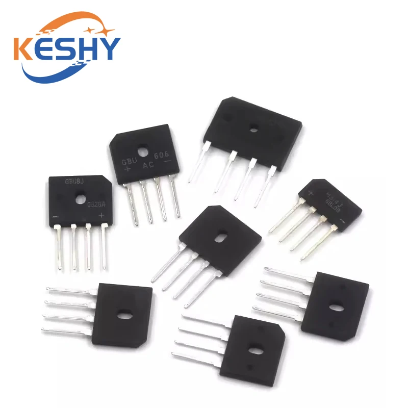 5PCS GBU406 GBU408 GBU410 GBU606 GBU610 GBU810 GBU808 GBL408 GBJ2510 4A 6A 8A 25A 600V 800V 1000V Power Diode Bridge Rectifier
5PCS GBU406 GBU408 GBU410 GBU606 GBU610 GBU810 GBU808 GBL408 GBJ2510 4A 6A 8A 25A 600V 800V 1000V Power Diode Bridge Rectifier