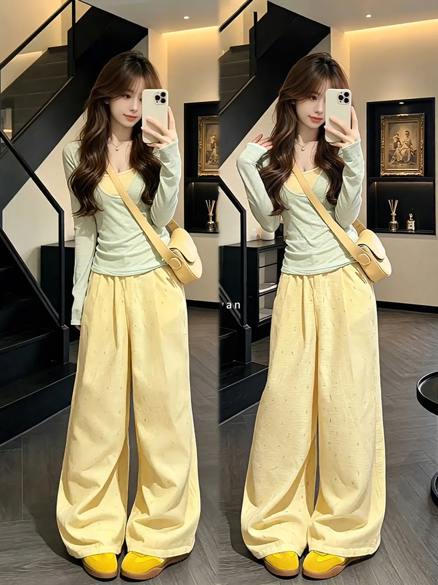 Summer Loose Fit Women's Three-Piece Set Vest Top Wide Leg Pants Comfortable Breathable Fashionable plus Size Clothing
Summer Loose Fit Women's Three-Piece Set Vest Top Wide Leg Pants Comfortable Breathable Fashionable plus Size Clothing