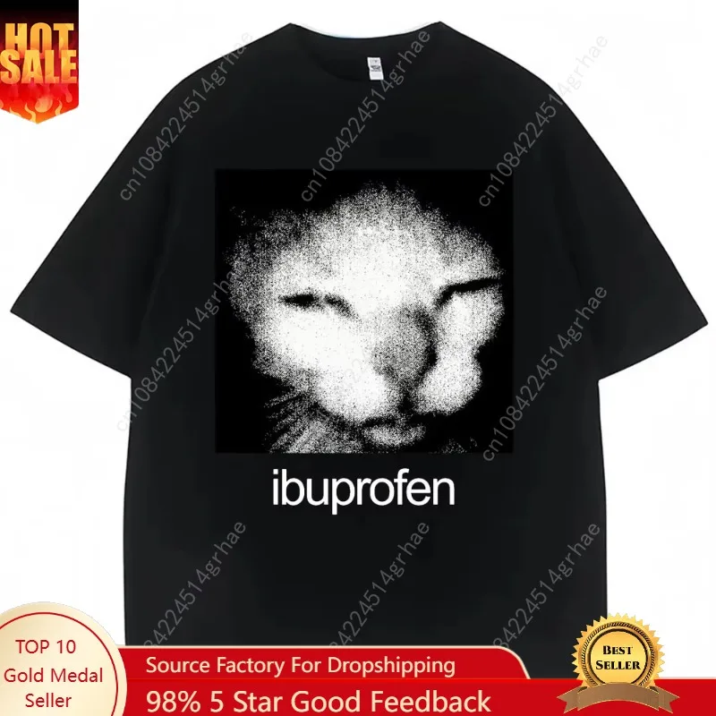 2025 Vintage Funny Ibuprofen Cat Meme Graphic T Shirt Men Women Humor Fashion T Shirts Oversized Casual Streetwear T-shirts
2025 Vintage Funny Ibuprofen Cat Meme Graphic T Shirt Men Women Humor Fashion T Shirts Oversized Casual Streetwear T-shirts