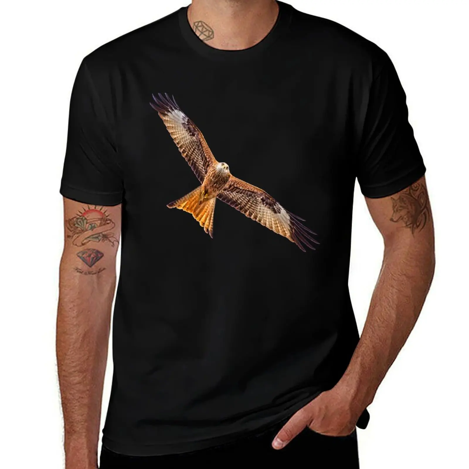 Red Kite (Milvus milvus) T-Shirt Casual Loose Short Sleeve Tee for Men
Red Kite (Milvus milvus) T-Shirt Casual Loose Short Sleeve Tee for Men