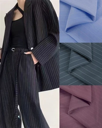 Мужской костюм в полоску против морщин, ткань на метр для одежды, платья, брюк, шитья, эластичный простой модный текстиль, гладкий
Мужской костюм в полоску против морщин, ткань на метр для одежды, платья, брюк, шитья, эластичный простой модный текстиль, гладкий
