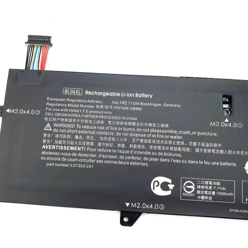 New BL04XL 56.2Wh Laptop Battery For HP EliteBook X360 1040 G5 G6 Series HSTNN-UB7N HSTNN-DB8M L07041-855 L07353-2C1 L07353-241
New BL04XL 56.2Wh Laptop Battery For HP EliteBook X360 1040 G5 G6 Series HSTNN-UB7N HSTNN-DB8M L07041-855 L07353-2C1 L07353-241
