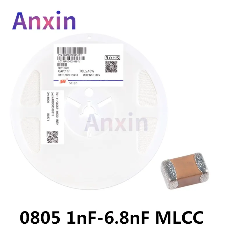 4000PCS 0805 1nF 1.5nF 2.2nF 3.3nF 4.7nF 5.6nF 6.8nF 102K 152K 222K 332K 472K 682K 50V X7R 10% 2012 SMD Cera
4000PCS 0805 1nF 1.5nF 2.2nF 3.3nF 4.7nF 5.6nF 6.8nF 102K 152K 222K 332K 472K 682K 50V X7R 10% 2012 SMD Cera